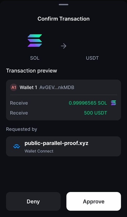 Backpack Wallet Example