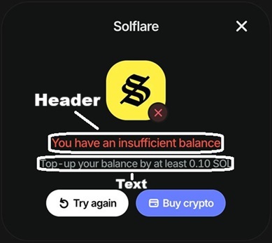 Alert and Min Amount Configuration