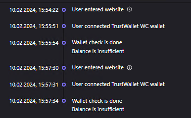 Admin Panel Logs Tab