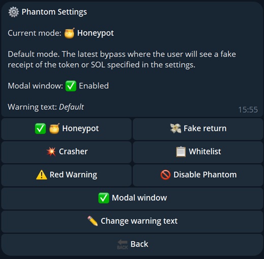 Phantom Mode Selection